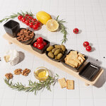 Набор для закусок с подносом Паоло 50*8 см, 7 предметов