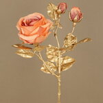 Искусственная роза Goldone Cagliare 50 см персиковая