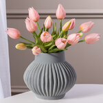 Силиконовые цветы Тюльпаны Parateo 5 шт, 26 см нежно-розовые