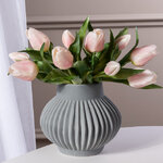 Силиконовые цветы Тюльпаны Piccola Ragazza 5 шт, 28 см нежно-розовые