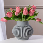 Силиконовые цветы Тюльпаны Piccola Ragazza 5 шт, 28 см бледно-розовые