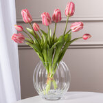 Силиконовые тюльпаны Loving Heart 3 шт, 48 см нежно-розовые