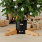 Подставка для елки 74*20 см, высотой до 3.5 м, диаметр ствола до 14 см, черная