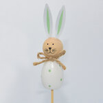 Пасхальное украшение на палочке Кролик Whity 35 см