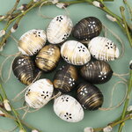 Пасхальные подвески Яйца - Art Easter 4 см, 12 шт