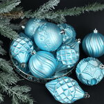 Набор пластиковых шаров Winter Candy: Light Blue 8 см, 16 шт
