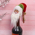 Декор для бутылки Санта из КлаусГрада 15 см