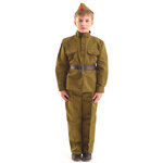 Детская военная форма Солдат в брюках, рост 122-134 см