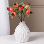 Искусственная ветка Гранат Sharoli Foglie 33 см красная