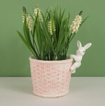 Декоративное кашпо Крошка Кролик 14*11 см розовое