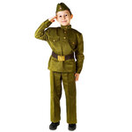 Детская военная форма Солдат в брюках люкс, рост 122-134 см