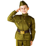 Детская военная форма Солдат люкс, рост 140-152 см