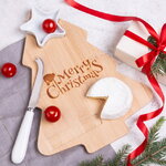 Набор для сыра и закусок Fiore Sardo 32*14 см с керамическим ножом и соусником, 3 предмета