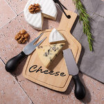 Набор для сыра и закусок Конте с двумя ножами, 20 см, 3 предмета