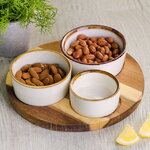 Набор для сервировки Brilly Crema 20 см, 4 предмета