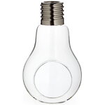 Стеклянный шар для декора Лампочка 17*10 см