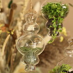 Стеклянный шар для декора Сосулька 19*9 см