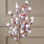 Декоративная ветка с ягодами Эннис: Зимняя Ягода 60 см