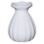 Стеклянная ваза Caruso 9 см белая