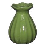 Стеклянная ваза Caruso 9 см зеленая