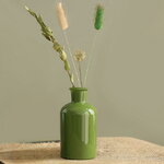 Стеклянная ваза Argento 12 см зеленая