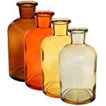 Набор стеклянных ваз Terra Argento 12 см, 4 шт