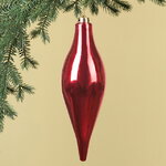 Елочная игрушка Сосулька Campello 30 см красная