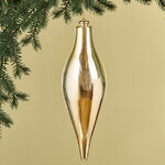 Елочная игрушка Сосулька Campello 30 см золотая