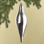 Елочная игрушка Сосулька Campello 30 см серебряная