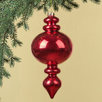 Елочная игрушка Сосулька Allegro 30 см красная, пластик