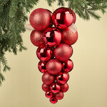 Гроздь из пластиковых шаров Almansora 50 см красная