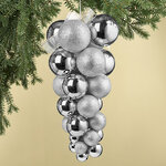 Гроздь из пластиковых шаров Almansora 50 см серебряная