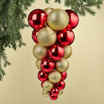 Гроздь из пластиковых шаров Almansora - Golden Rosso 50 см