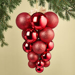 Гроздь из пластиковых шаров Almansora 30 см красная