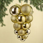Гроздь из пластиковых шаров Almansora 30 см золотая