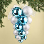 Гроздь из пластиковых шаров Almansora - Cielo Bianco 30 см