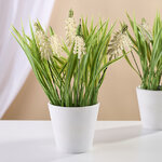 Искусственный цветок в горшке Bianche - Mускари 21 см