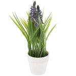 Искусственный цветок в горшке Staines - Мускари 21 см