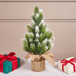 Настольная елка в мешочке Toronto заснеженная 40 см, ЛИТАЯ 100%