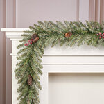 Хвойная гирлянда Снежная сказка 274*25 см, ПВХ