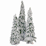 Искусственная елка Лесная Свечка заснеженная 152 см, ПВХ