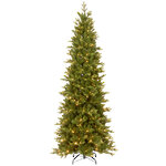 Искусственная стройная елка с гирляндой Каррингтон 183 см, 250 теплых белых LED ламп, ЛИТАЯ + ПВХ