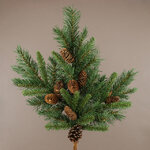 Хвойная ветка Еловая с шишками 71 см, ПВХ
