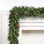 Хвойная гирлянда Еловая с шишками 274*25 см, ПВХ