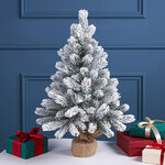 Елка настольная Брамптон заснеженная в мешочке 60 см, ЛИТАЯ 100%