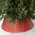 Плетеная корзина для елки Джамберто 65*26 см красная