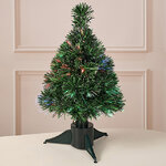 Оптоволоконная настольная елка Ночной Костер 46 см, батарейка, ПВХ