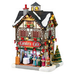 Домик Кафе Carolers 24*16 см, подсветка, на батарейках