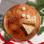 Деревянный поднос Mangosteen 26 см