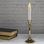 Подсвечник для одной свечи Castel del Monte 20 см, золотой